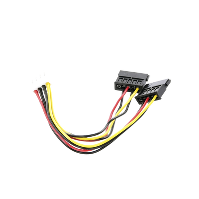 CABLE DOBLE DE CORRIENTE SATA / COMPATIBLE CON DVRS EPCOM Y HIKVISION / 15 CM DE LONGITUD
