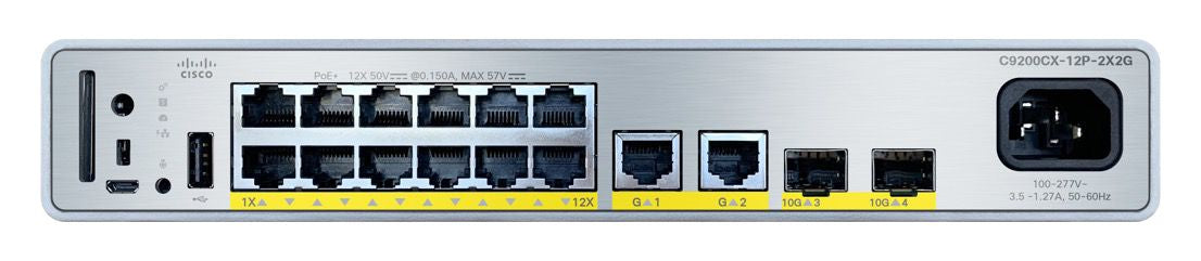 Cisco C9200CX-12P-2X2G-E Dispositivo de redes Gestionado Si 14