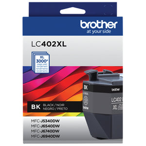 CARTUCHO DE TINTA BROTHER LC402XLBK ALTO RENDIMIENTO 3000 PGS P/J6940DW