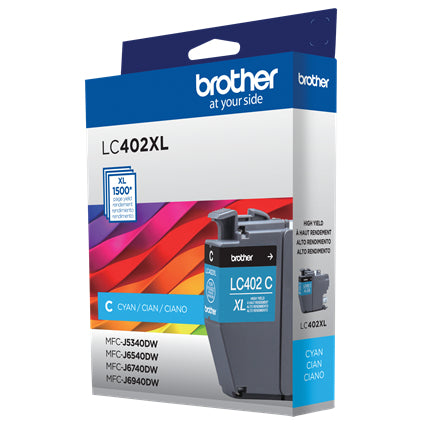 Brother LC402XLC Cartucho de Tinta 1 pieza(s) 1500 páginas Original Alto rendimiento (XL)