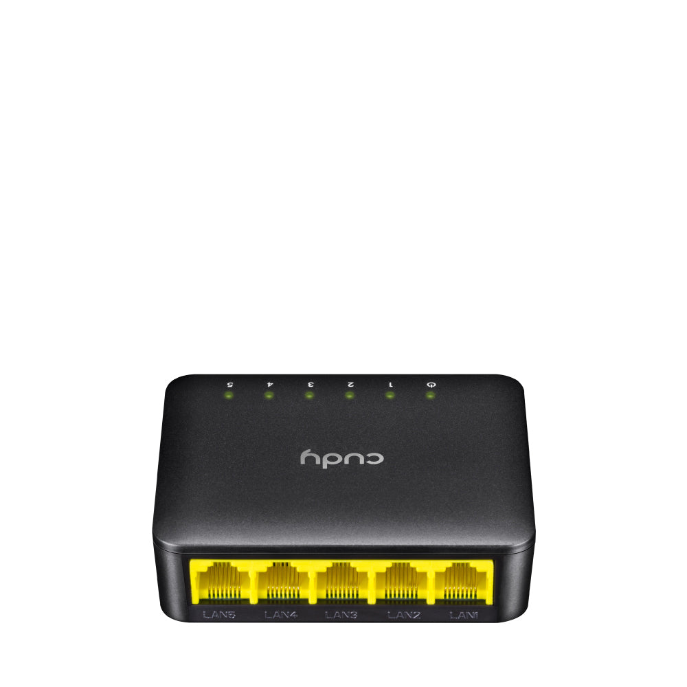 Cudy GS105D dispositivo de redes Gigabit Ethernet (10/100/1000) Negro, Bidireccional completo (Full duplex)