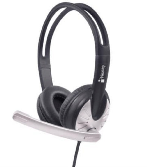 Nextep NE-426 auricular y casco Auriculares Alámbrico Diadema Llamadas/Música Negro, Blanco