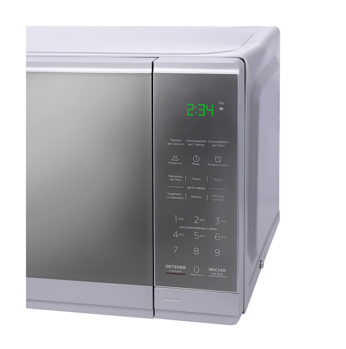 Midea MMDF07S2MG microondas Plata Microondas combinado Encimera 20 L
