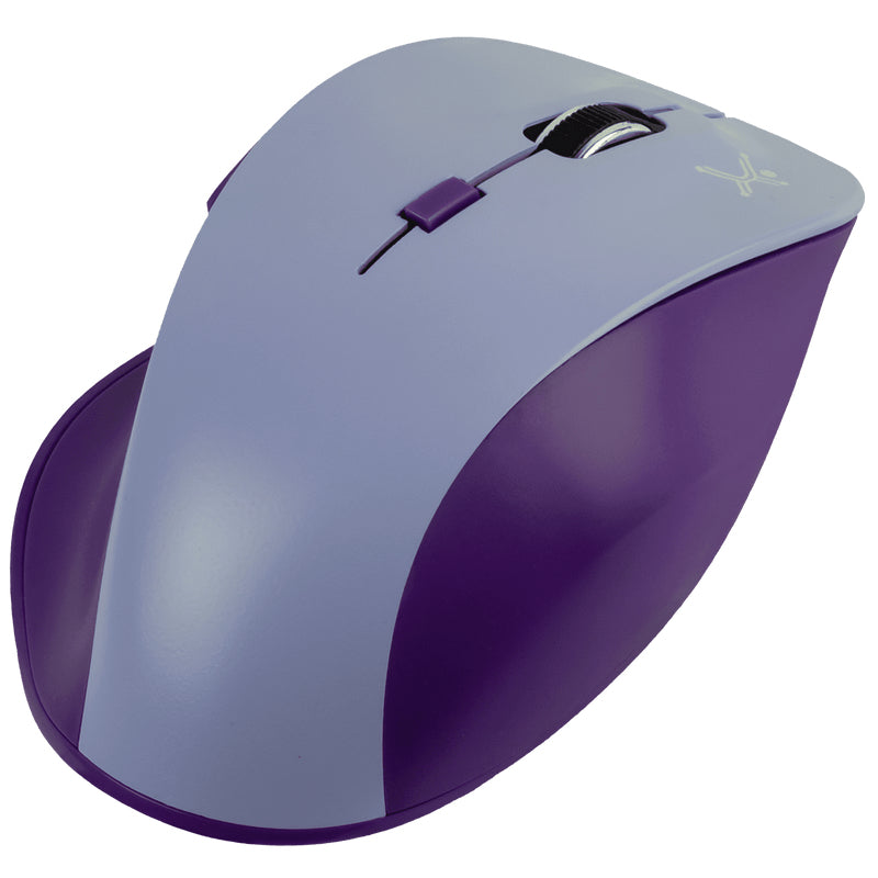 Perfect Choice Thumb ratón Oficina Diestro RF inalámbrico 1600 DPI, Lila, Púrpura