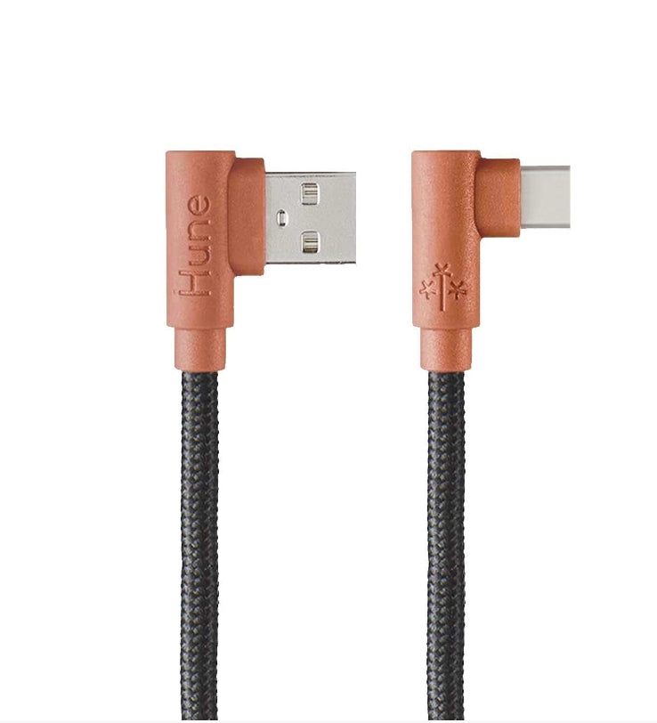 CABLE HUNE HIEDRA CORTEZA (CAFE) USB A USB C 1.2M