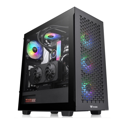 Thermaltake CA-1S3-00M1WN-03 gabinete de computadora Midi Tower Negro, ATX, Micro ATX, Mini-ITX