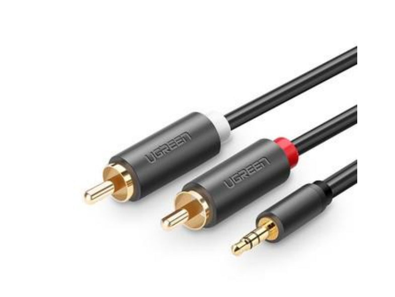Ugreen 10512 cable de audio 3 m 2 x RCA 3,5mm Negro