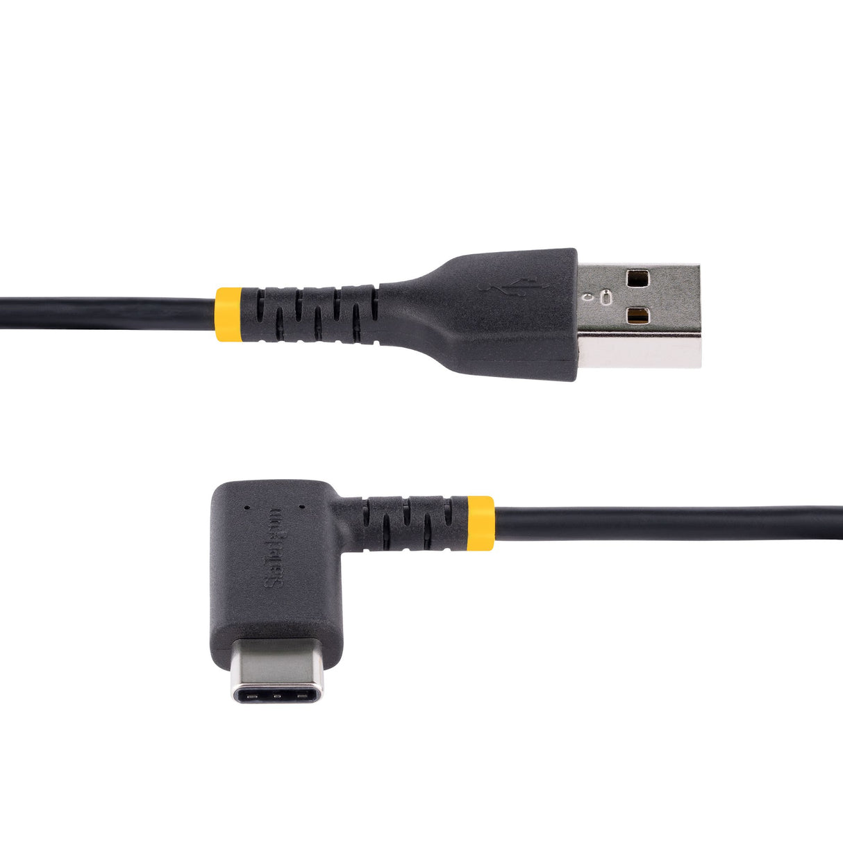 StarTech.com Cable de Carga USB-A a USB-C de 2m - Cable de Carga Rápida de Servicio Pesado USB Tipo C - Cable USB 2.0 - Cable USB Tipo C Acodado -