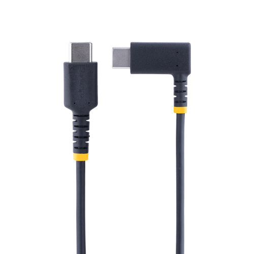 StarTech.com Cable 2m USB C Acodado - en Ángulo Recto - PD 60W - 3A - Cable USB-C de Carga Rápida - de Alta Resistencia