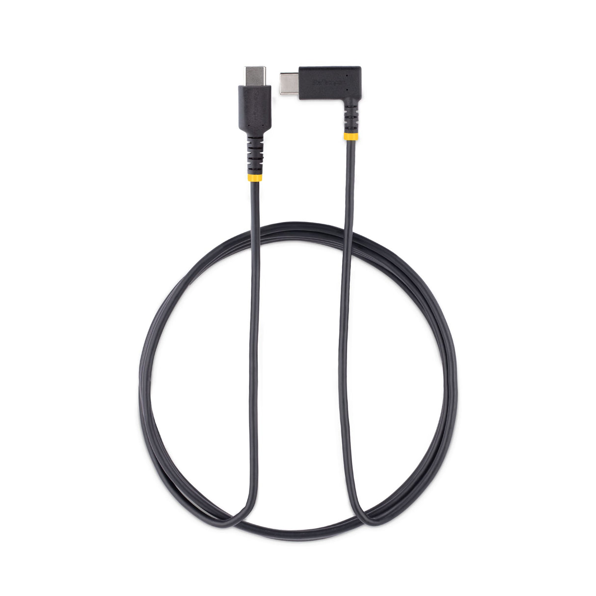 StarTech.com Cable 2m USB C Acodado - en Ángulo Recto - PD 60W - 3A - Cable USB-C de Carga Rápida - de Alta Resistencia
