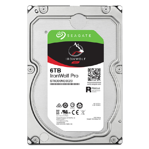 Seagate IronWolf Pro ST6000NT001 discos duros internos 6 GB 7200 RPM 256 MB 3.5 cm (3.5")