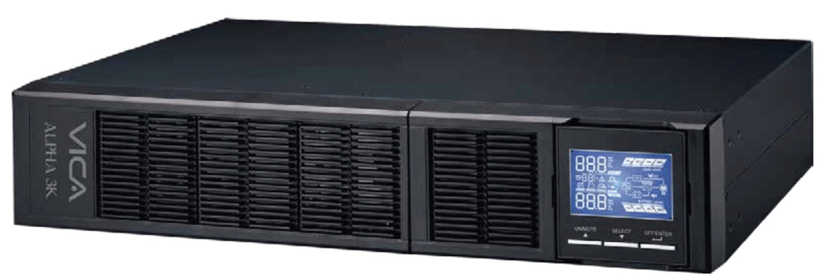 Vica ALPHA 3K sistema de alimentación ininterrumpida (UPS) Doble conversión (en línea) 3 kVA 3000 W 8 salidas AC