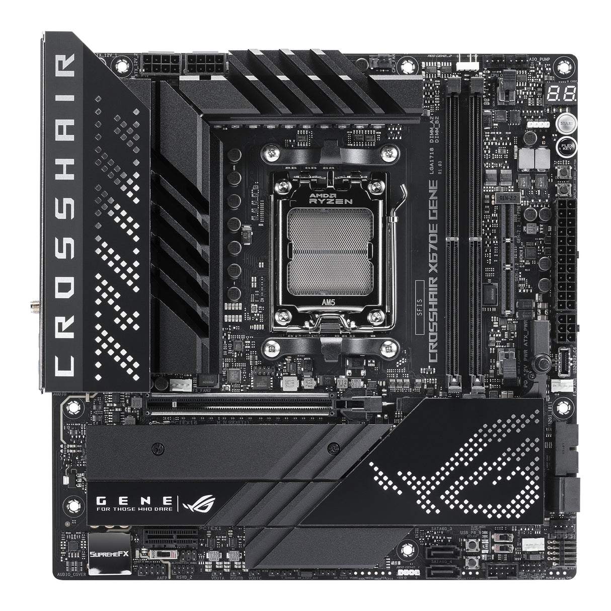 ASUS ROG CROSSHAIR X670E GENE placas base AMD Zócalo AM5 Zócalo AM5 DDR5-SDRAM