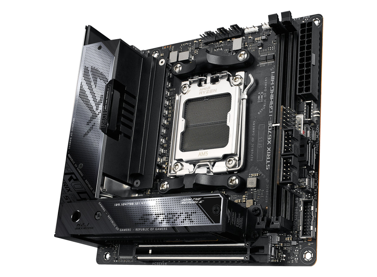 ASUS ROG STRIX X670E-I GAMING WIFI placas base AMD Zócalo AM5 DDR5-SDRAM 2