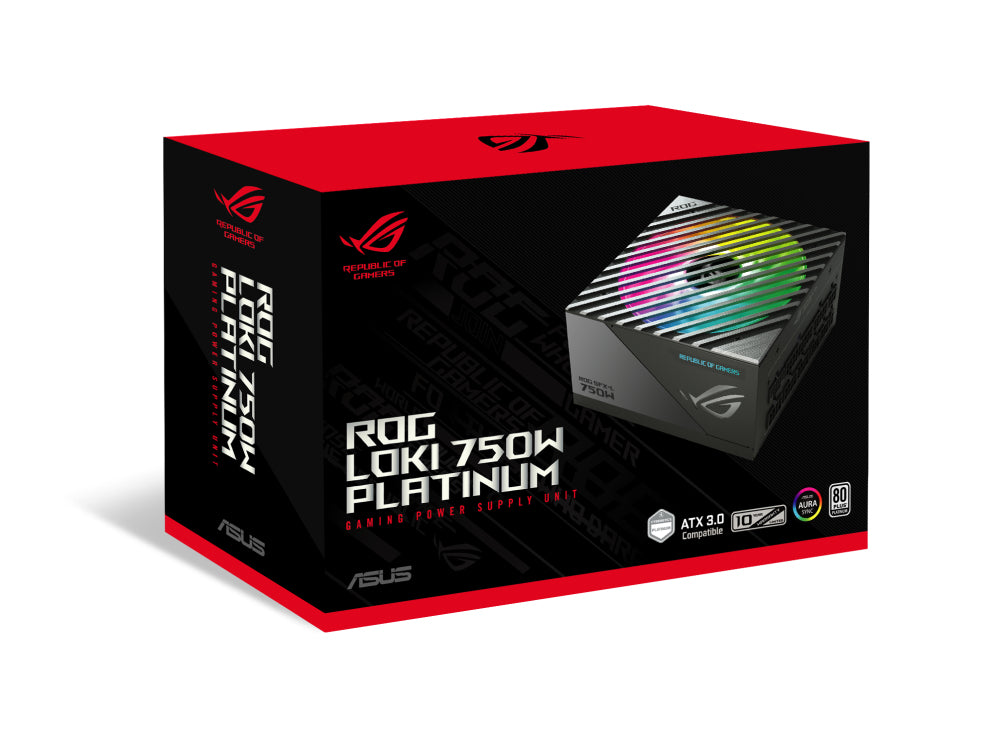 Fuente Asus 750w ROG LOKI SFX-L 80 Plus Platinum Full Modular ATX 3.1 ARGB plateado