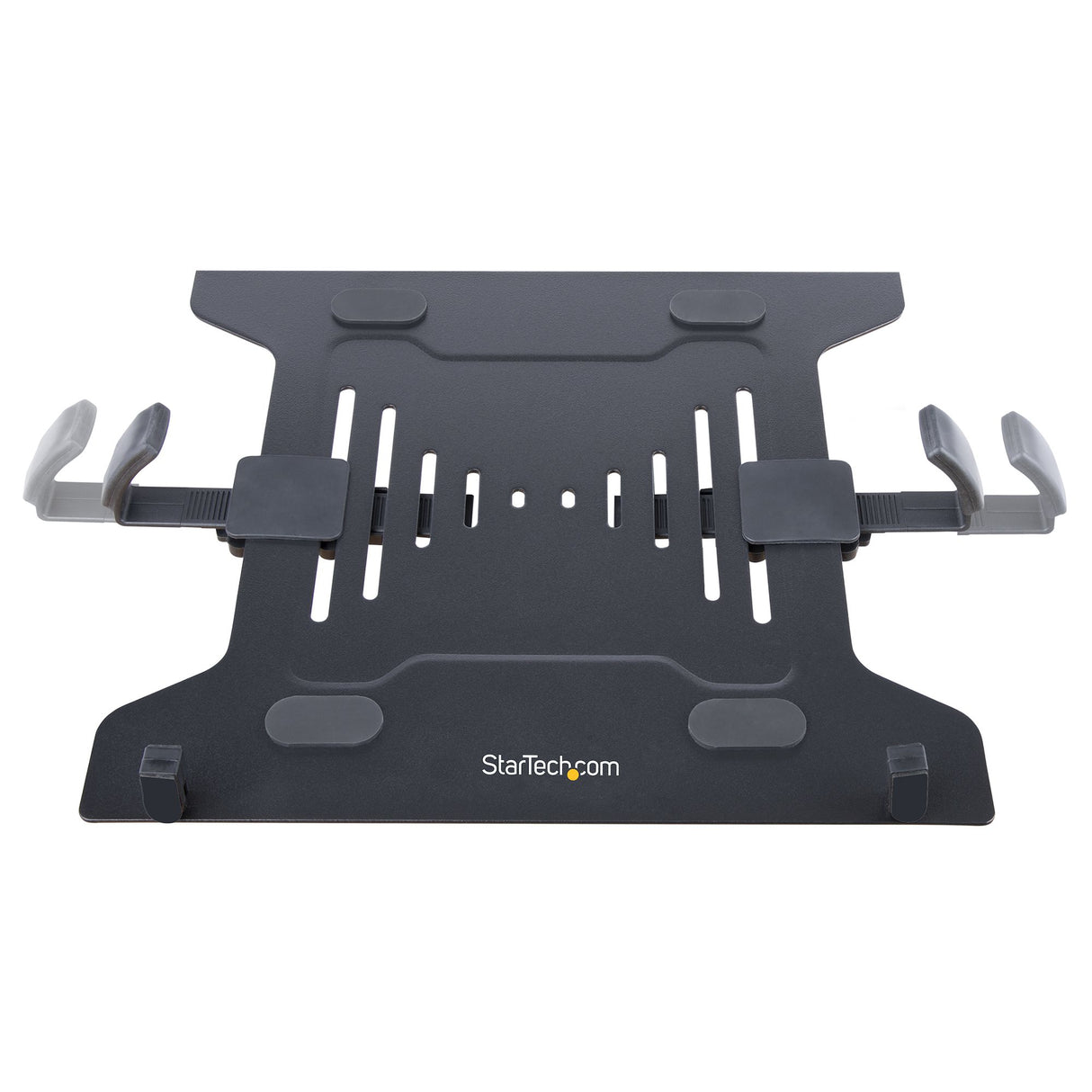 StarTech.com Soporte de Montaje para Portátil - Soporte VESA de Monitor de 34 Pulgadas (8kg) o Bandeja VESA Articulada para Portátil (4,5kg) - Montaje en Grommet/Mordaza Laptop Negro Plástico, Acero 33 cm (13") 86,4 cm (34")