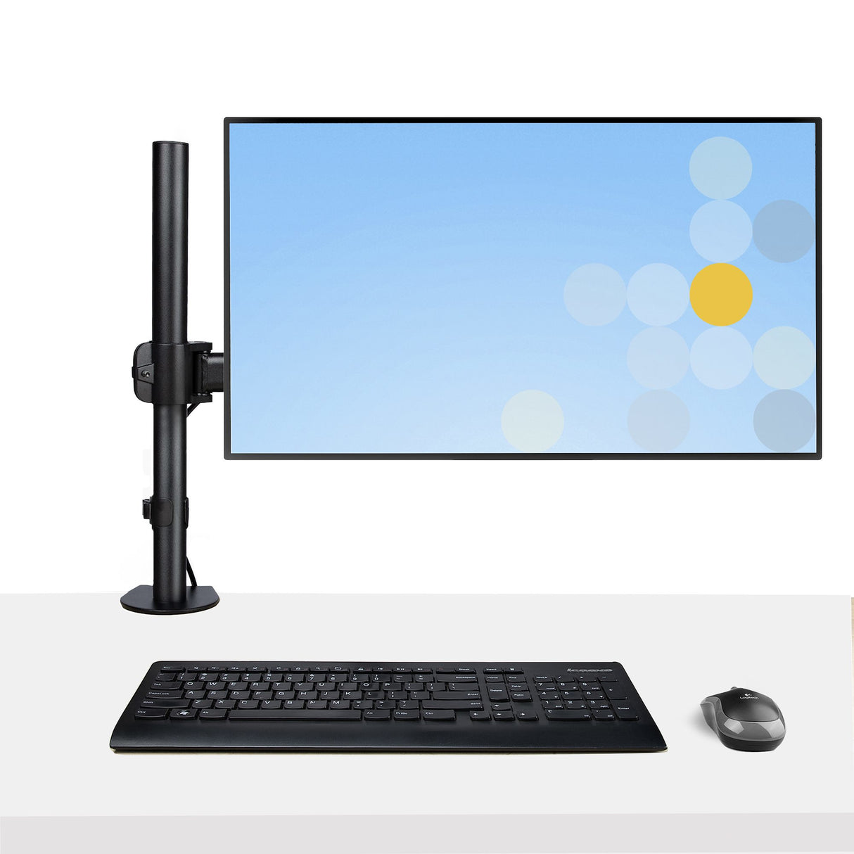 StarTech.com Soporte de Montaje para Portátil - Soporte VESA de Monitor de 34 Pulgadas (8kg) o Bandeja VESA Articulada para Portátil (4,5kg) - Montaje en Grommet/Mordaza Laptop Negro Plástico, Acero 33 cm (13") 86,4 cm (34")