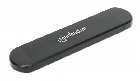 Manhattan Gabinete USB a SDD M.2 NVMe y SATA cajas para discos duros externos M.2 cm (M.2") 22 mm 30,42,60,80 mm Si