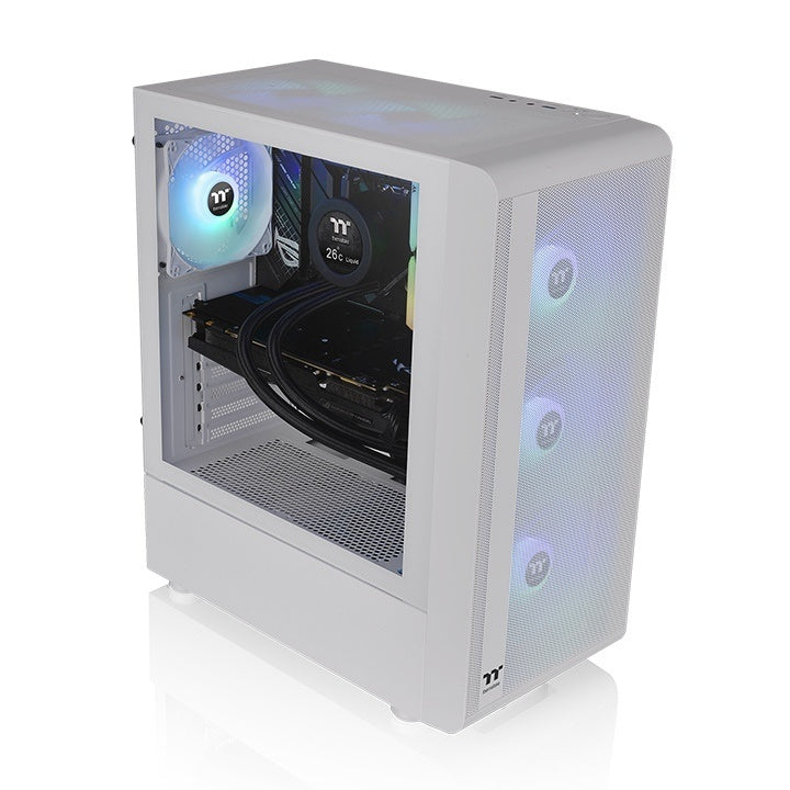 Thermaltake S200 TG ARGB Midi Tower Blanco, ATX, Micro ATX, Mini-ITX, CA-1X2-00M6WN-00