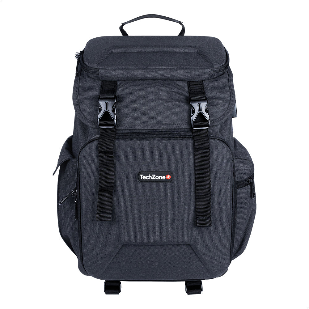 TechZone TZ21LBP13-B mochila Negro Nylon, Poliéster, Compartimento del portátil