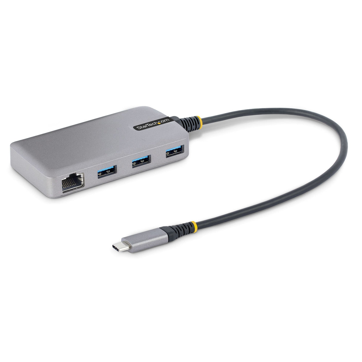 StarTech.com Hub USB-C de 3 Puertos USBA - USB 3.0 de 5Gbps - Alimentado por el Bus - Concentrador USB-C de 3 Puertos USB-A - Ladrón USB-C Portátil - Red Ethernet RJ45 Gigabit Laptop Alámbrico USB 3.2 Gen 1 (3.1 Gen 1) Type-C 1 3