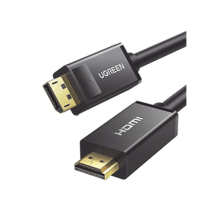 Ugreen 10203 adaptador de cable de vídeo 3 m DisplayPort HDMI Negro