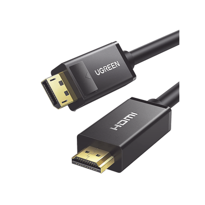 Ugreen 10203 adaptador de cable de vídeo 3 m DisplayPort HDMI Negro