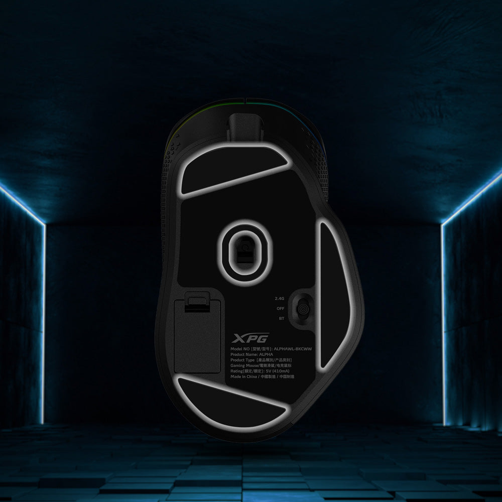 XPG ALPHA WIRELESS Ratón Juego Óptico 16000 DPI Rueda