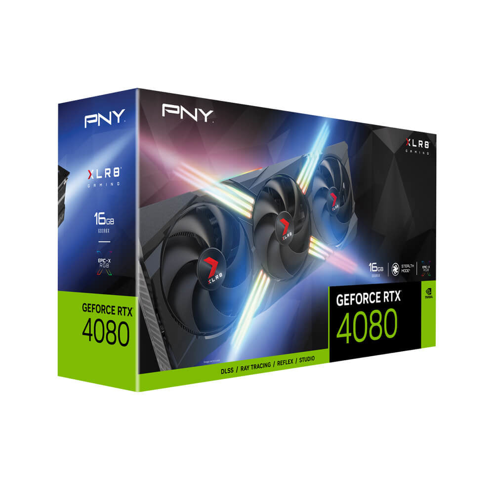 PNY GeForce RTX 4080 16GB NVIDIA GDDR6X, 256 Bit, 7680 x 4320 Pixeles, PCI Express x16 4.0
