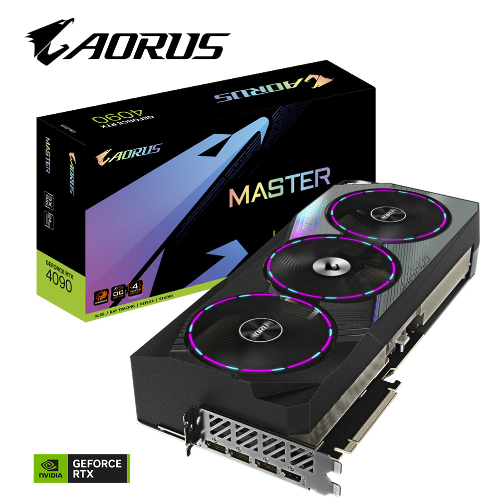 GIGABYTE AORUS GeForce RTX 4090 MASTER 24G tarjetas gráficas Si 16384 NVIDIA GeForce RTX 4090