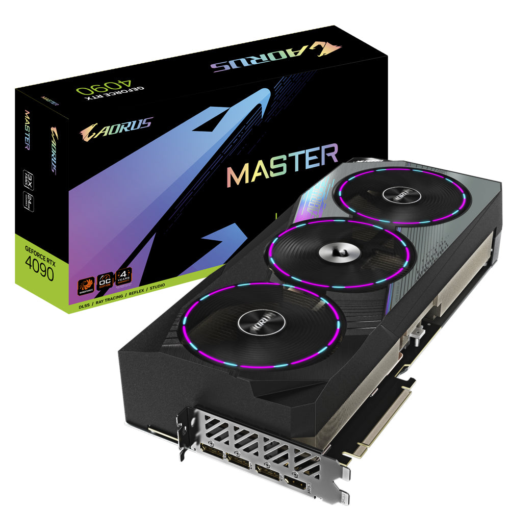GIGABYTE AORUS GeForce RTX 4090 MASTER 24G tarjetas gráficas Si 16384 NVIDIA GeForce RTX 4090