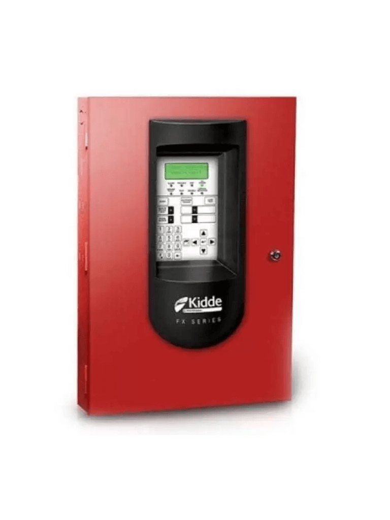 Panel de Alarma Contra Incendio Kidde F-FX64RSP, 64 Puntos, 2 NACs, Rojo 110V, Español
