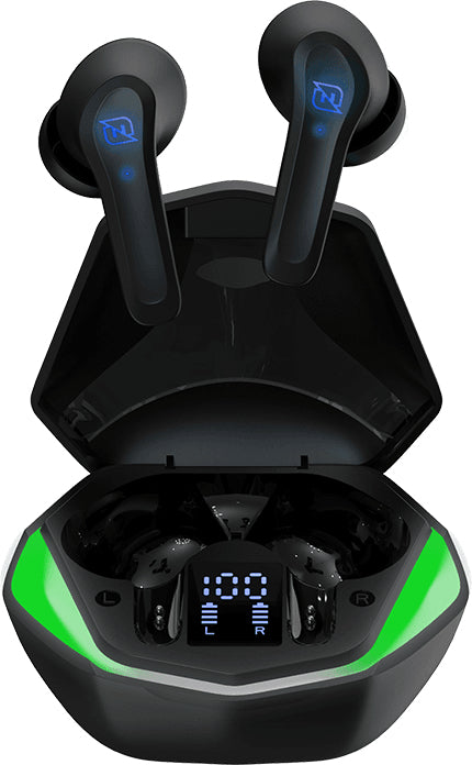 Necnon NTWS-VIPER Auriculares True Wireless Stereo (TWS) Dentro de oído Juego Bluetooth Negro, Verde