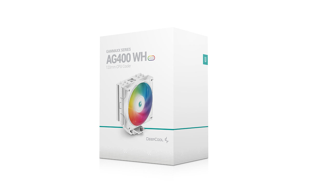 DeepCool AG400 WH ARGB sistemas de refrigeración para ordenadores Procesador 12 mm 500 RPM 2000 RPM