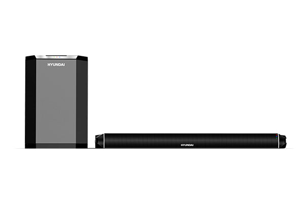 Hyundai HYSB737SW altavoz para barra de sonido Negro 2.0 canales 125 W, Inalámbrico y alámbrico