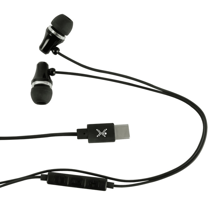 Perfect Choice PC-116479 audífono y auriculare Auriculares Alámbrico Intra auditivo Llamadas/Música USB Tipo C Negro