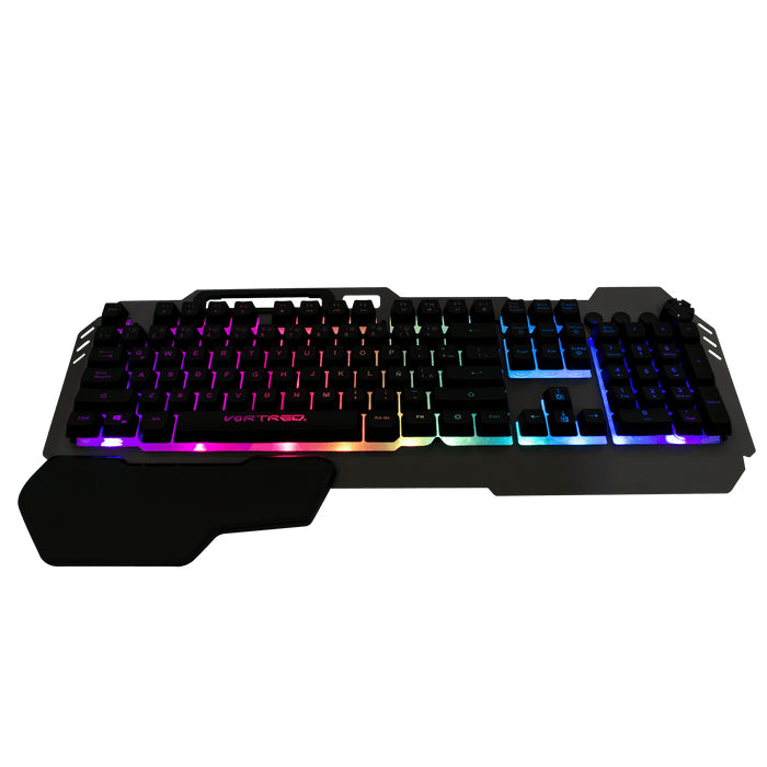 Perfect Choice HOLDER teclado Juego USB Negro, Tamaño completo (100%), Alámbrico, Interruptor de membrana