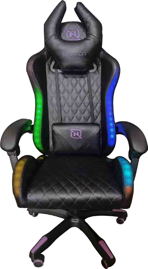 Necnon NSG-RGB 1 Asiento plano respaldo duro, Negro, Rosa, Rosa, NBSGR128RG