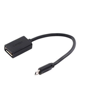 Ugreen 10396 cable USB USB 2.0 0,12 m USB A Micro-USB B 0,48 Gbit/s Negro