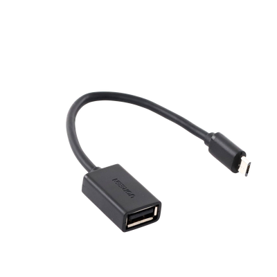 Ugreen 10396 cable USB USB 2.0 0,12 m USB A Micro-USB B 0,48 Gbit/s Negro