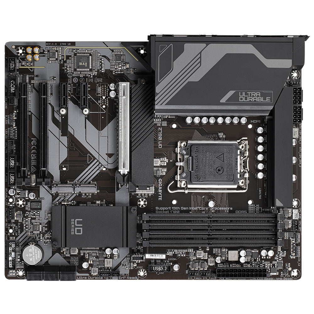 GIGABYTE Z790 UD Placa base - Compatible con procesadores Intel Core 14th CPUs, 16+1+1 Phases Digital VRM, up to 7600MHz DDR5 (OC), 3xPCIe 4.0 M.2, 2.5GbE LAN , USB 3.2 Gen 2x2 placas base Intel LGA 1700 LGA 1700 192 GB