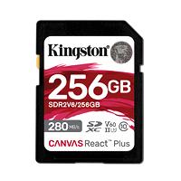 Tarjeta de Memoria Kingston Canvas React Plus 256GB UHS-II U3 V60, 280R/150W, SDXC