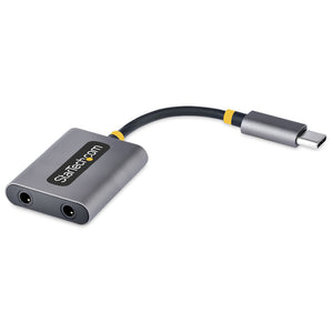 StarTech.com Divisor USB-C de Auriculares - Adaptador USB Tipo C a 2 Auriculares - Multiplicador para Dos Auriculares co