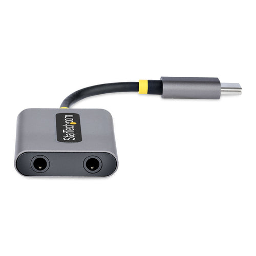 StarTech.com Divisor USB-C de Auriculares - Adaptador USB Tipo C a 2 Auriculares - Multiplicador para Dos Auriculares co