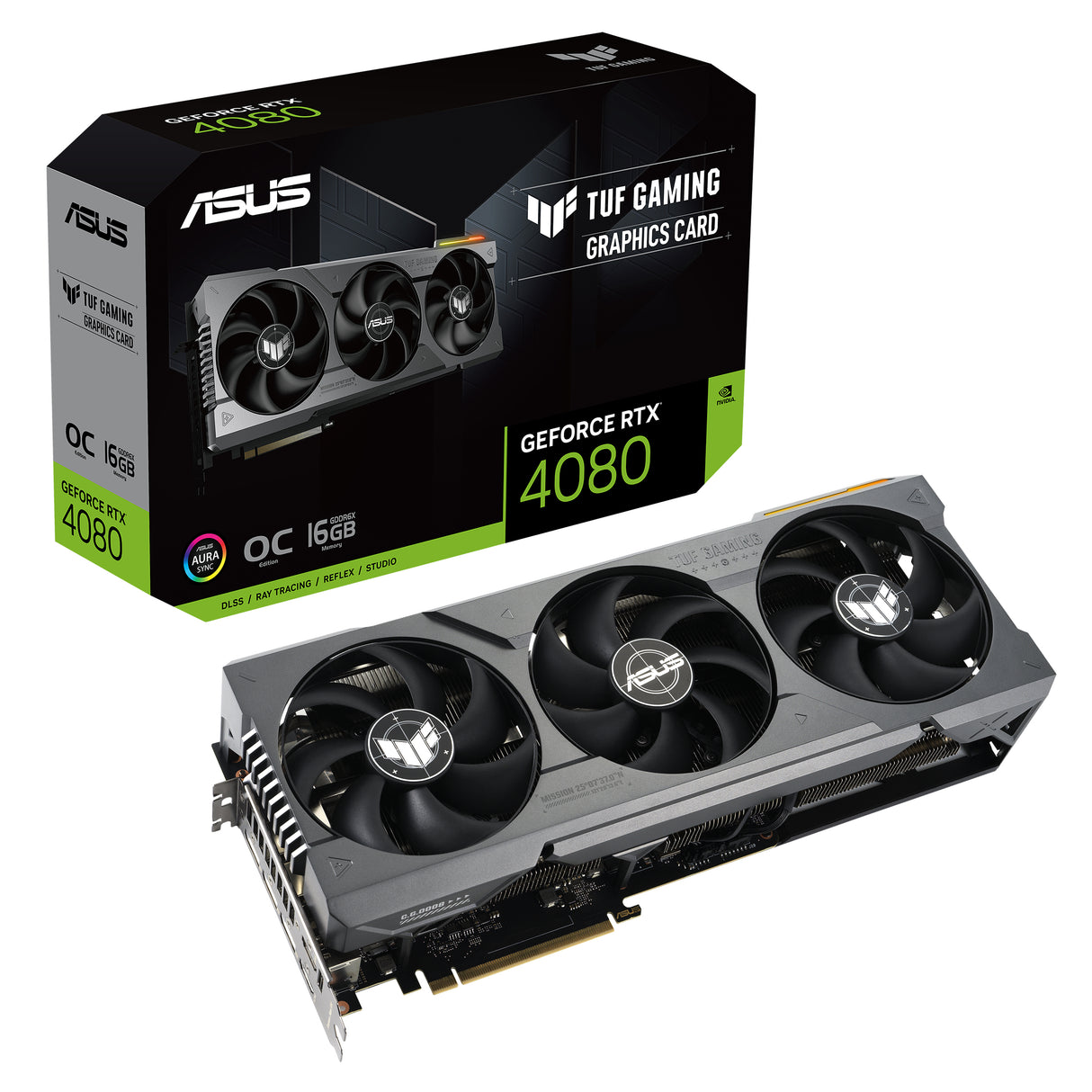 ASUS TUF Gaming TUF-RTX4080-O16G-GAMING tarjetas gráficas Si 9728 NVIDIA GeForce RTX 4080