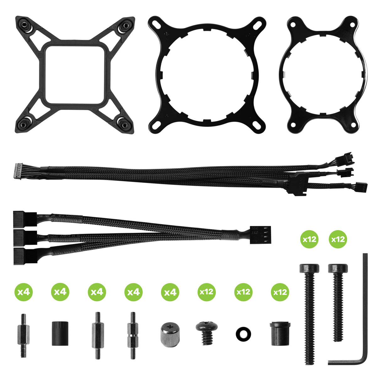 EVGA 400-HY-CX36-V1 sistema de refrigeración de computadora Procesador Refrigerador de líquidos todo en uno 12 cm Negro