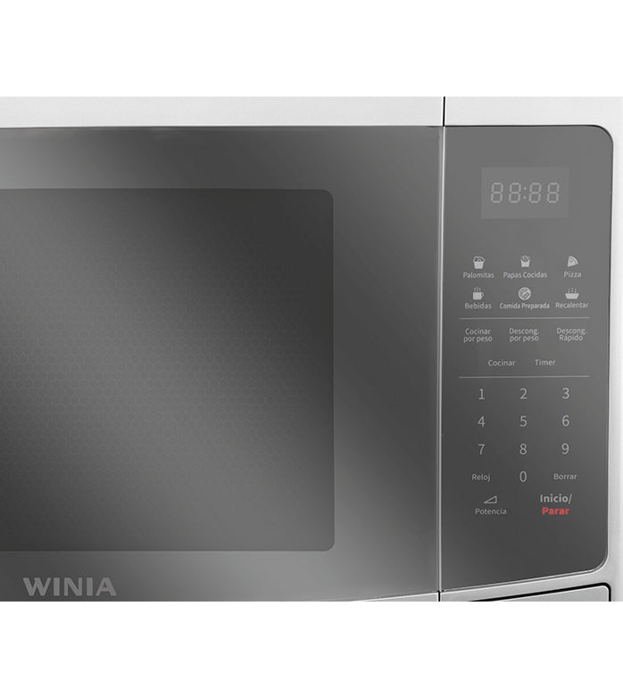 WINIA KOS-1N3MSS microondas Plata Microondas combinado Mostrador, Pantalla incorporada, LED, Botones