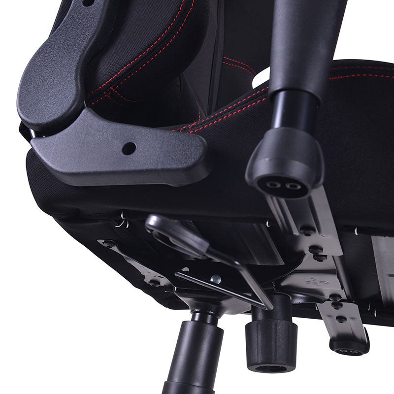 Yeyian YFC-GCEF-01-RD silla para videojuegos Silla universal para juegos asiento acolchado Negro, Rojo, 150 kg, respaldo