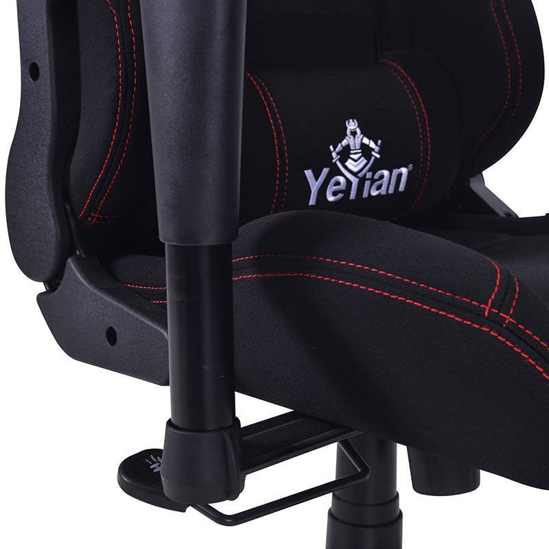 Yeyian YFC-GCEF-01-RD silla para videojuegos Silla para videojuegos universal Asiento acolchado Negr
