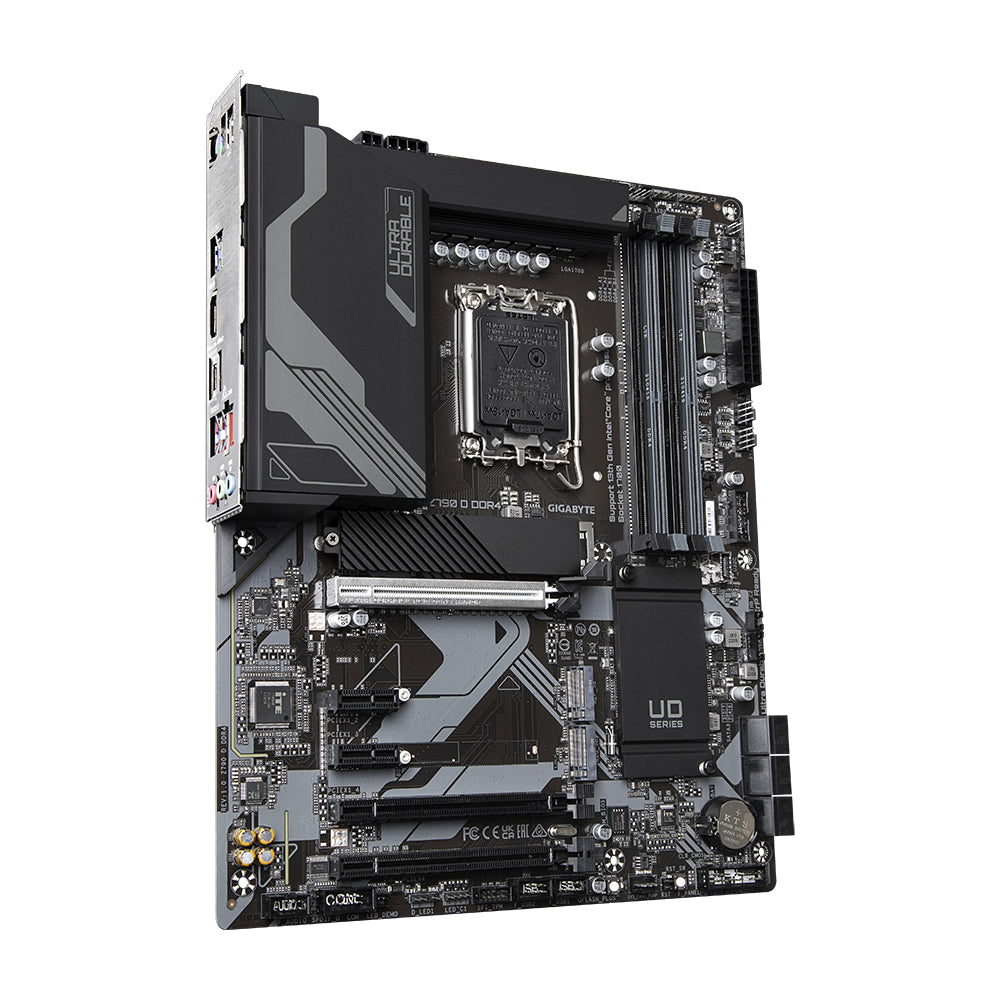 GIGABYTE Z790 D DDR4 Placa base - Compatible con procesadores Intel Core 14th Gen CPUs, 16+1+1 Phases Digital VRM, up to 5333MHz DDR4 (OC), 3xPCIe 4.0 M.2, 2.5GbE LAN, USB 3.2 Gen 2x2 placas base Intel LGA 1700 LGA 1700 128 GB